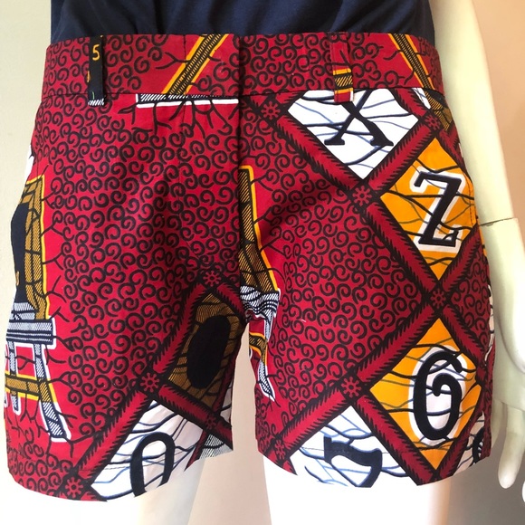 African print shorts. Summer shorts. Hot shorts. - Picture 2 of 4